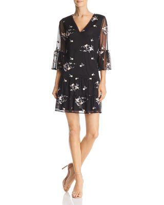 Adrianna Papell Floral Embroidered Dress | Bloomingdale's