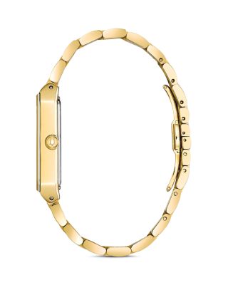 Futuro Quadra Gold-Tone Link Bracelet Watch, 30mm x 45mm
