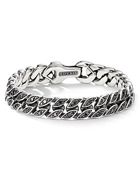 David Yurman - Curb Chain Bracelet with Black Diamonds