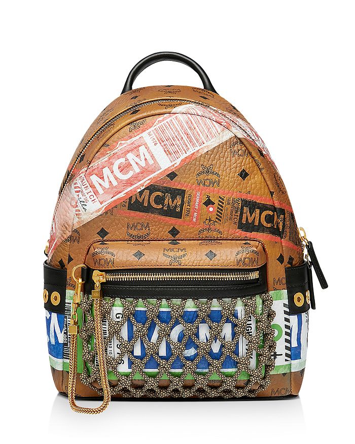 MCM Stark Small Flight Print Backpack Bloomingdale s