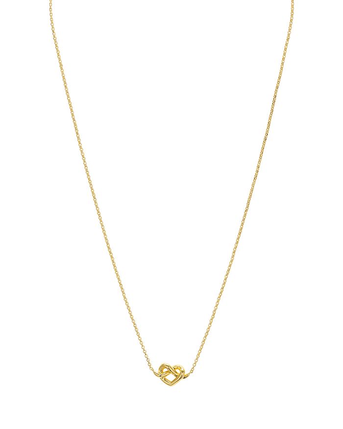 Shop Kate Spade New York Loves Me Knot Mini Pendant Necklace, 16 In Gold