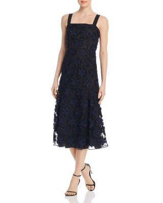 PAULE KA - Floral Lace Midi Dress