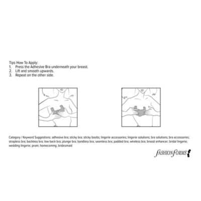 Adhesive Body Bras, Set of 3
