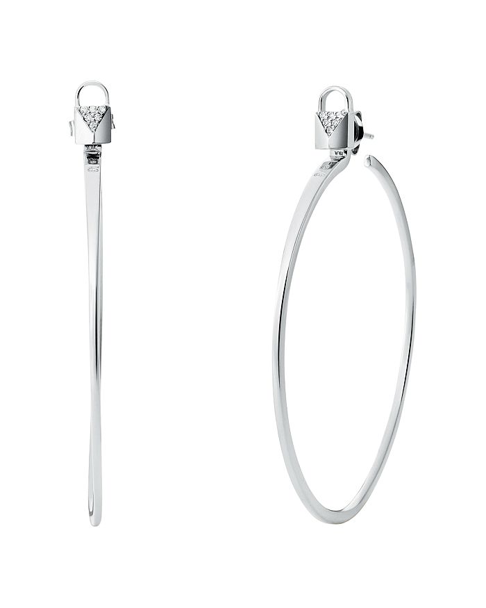 Michael kors padlock best sale earrings