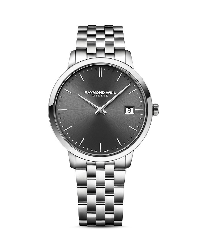 Shop Raymond Weil Toccata Watch, 42mm In Gray/silver
