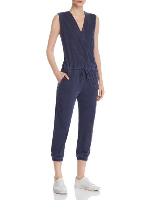 Sundry - Crossover Cropped Jumpsuit