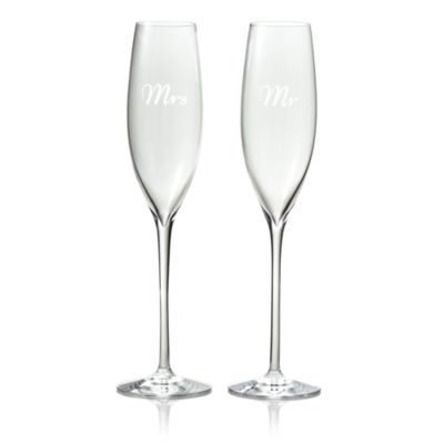Waterford - Mr. & Mrs. Elegance Flutes, Set of 2 - 100% Exclusive