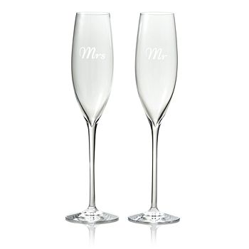 Waterford - Mr. & Mrs. Elegance Flutes, Set of 2 - 100% Exclusive