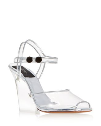 MARC JACOBS Women's Transparent High-Heel Wedge Sandals | Bloomingdale's