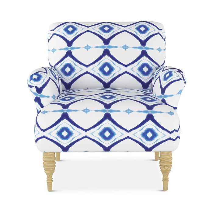 Shop Sparrow & Wren Carlyle Chair In Alena Dye Blue
