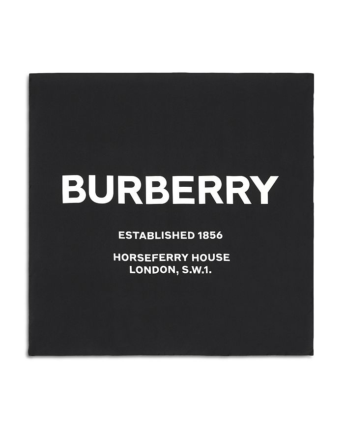 BURBERRY HORSEFERRY SILK SCARF,8009398