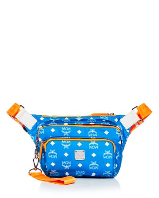 mcm blue belt bag