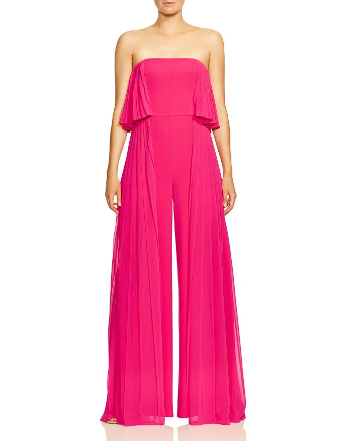 Halston heritage strapless hotsell jumpsuit