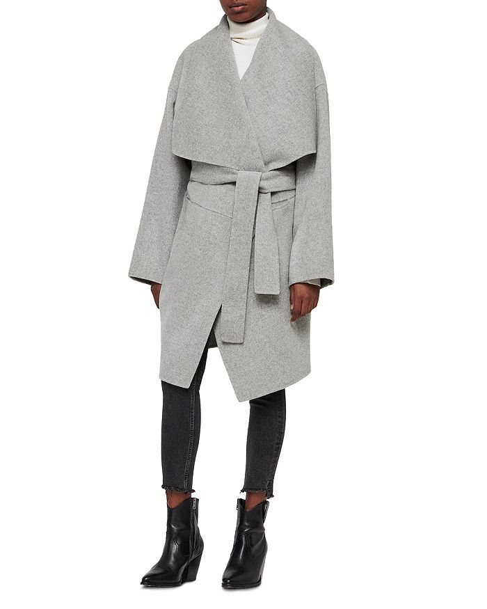 ALLSAINTS Adalee Wrap Coat Bloomingdale s