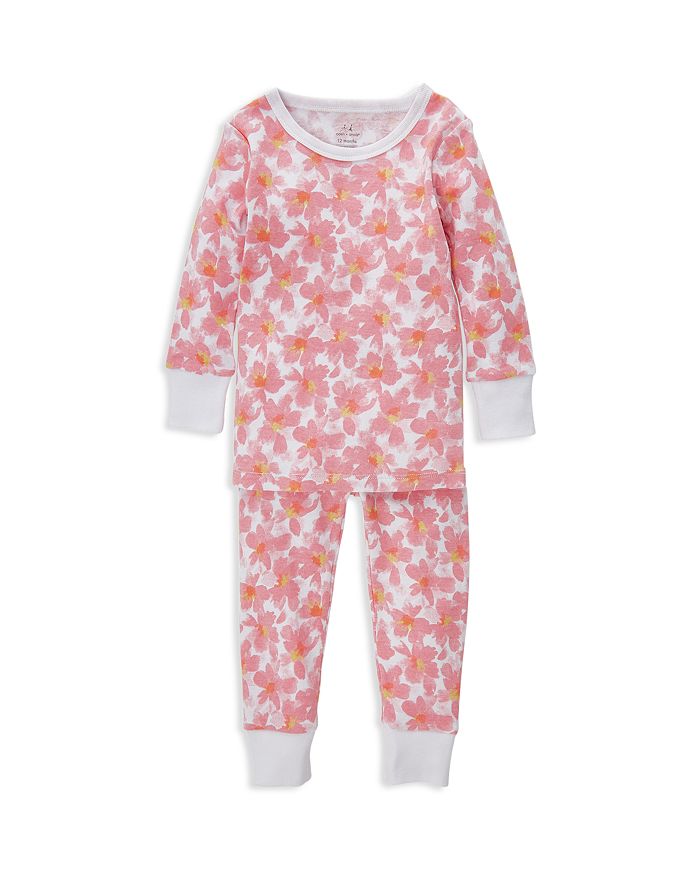 Aden And Anais Girls' Two-piece Flower Pajama Set - Baby In Petal Bloom