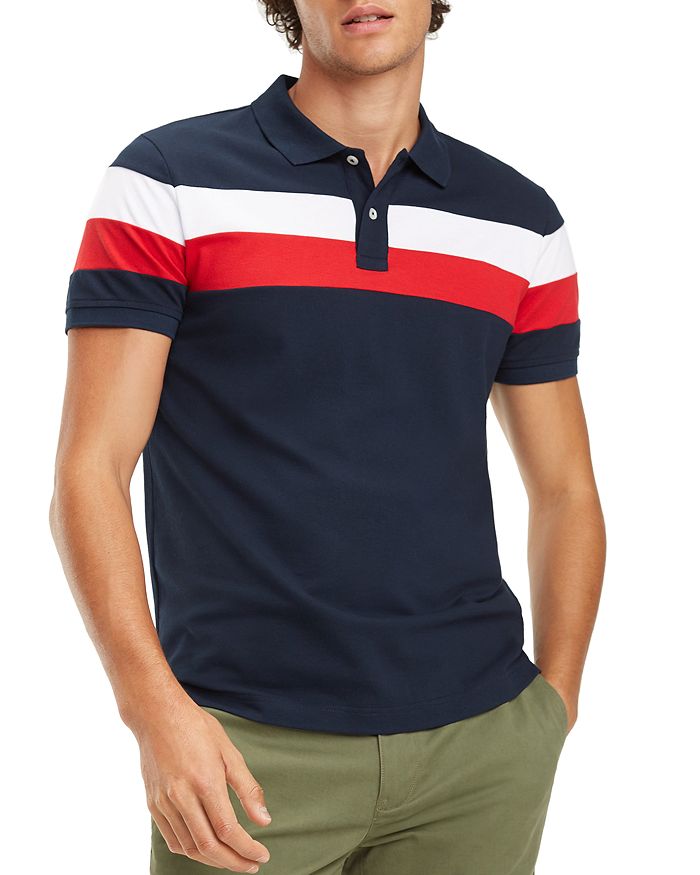 Tommy Hilfiger Chest-Stripe Regular Fit Polo Shirt | Bloomingdale's