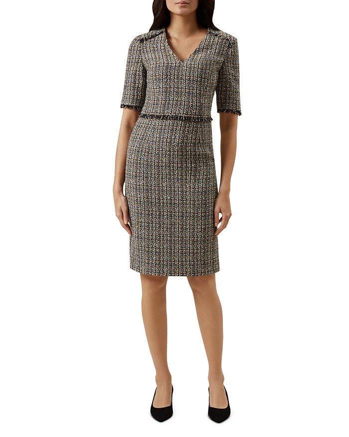 HOBBS LONDON JESSIE TWEED SHEATH DRESS 011951499083L00