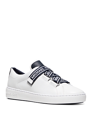 UPC 192837670850 product image for Michael Michael Kors Women's Casey Logo Tape Leather Sneakers | upcitemdb.com