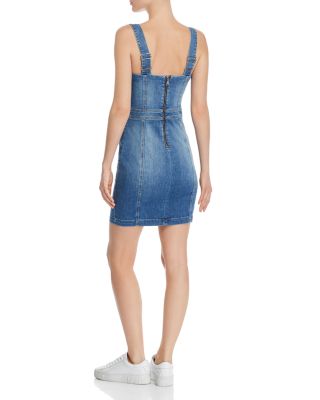 GUESS Gia Denim Bustier Dress Bloomingdale's