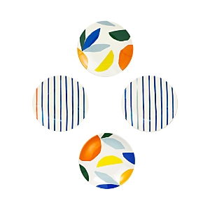 Kate Spade New York Citrus Twist Tidbit Plates, Set Of 4 In Orange