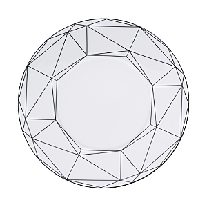 Prouna Gem Cut 10.5 Dinner Plate In Onyx