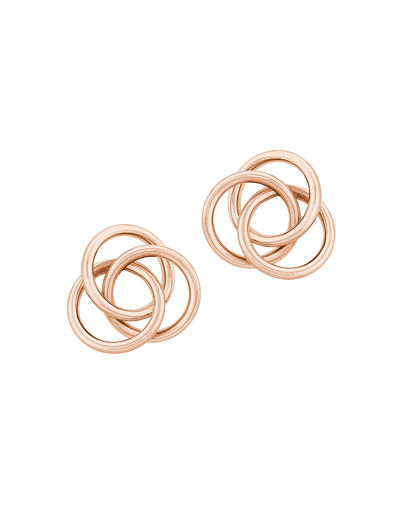 Bloomingdale's Large Love Knot Earrings In 14k Rose Gold - Exclusive In Rose Gold