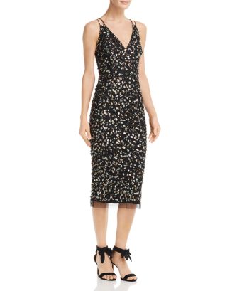 Adrianna Papell Embellished Cocktail Dress | Bloomingdale's