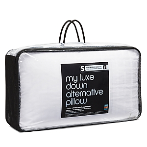 Bloomingdale's My Luxe Asthma & Allergy Friendly Soft/medium Density Down Alternative Pillow, Standard/queen - 100% In Black