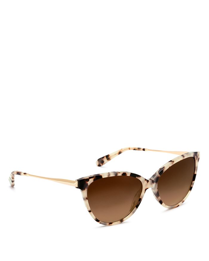 Krewe Women's Monroe 24k Cat Eye Sunglasses, 58mm In Oyster/amber