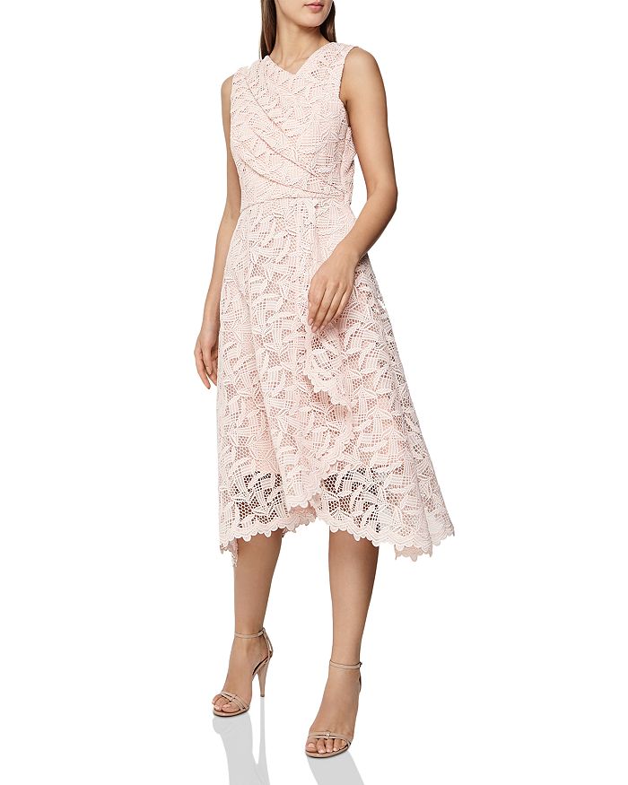 Reiss Rayna Lace Dress - 100% Exclusive In Blush | ModeSens