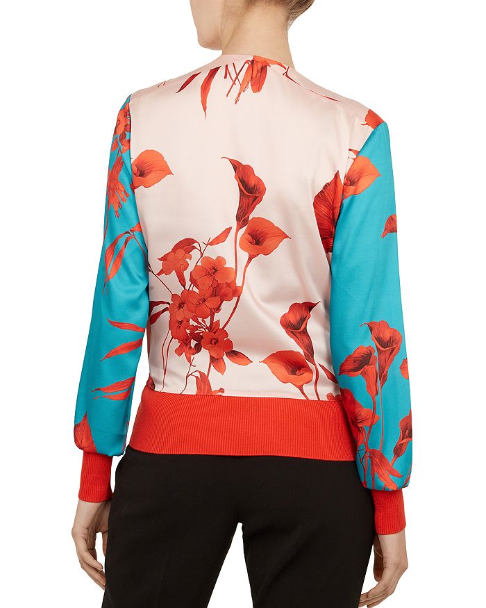 Ted Baker Cortnee Fantasia print Bomber Jacket In Pink ModeSens