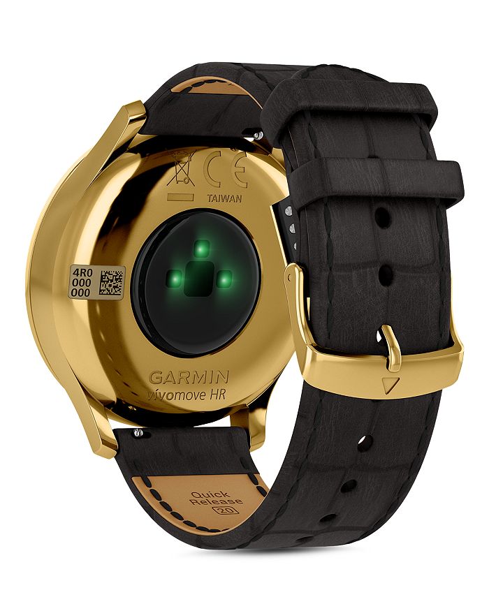 Garmin Vivomove Hr Touchscreen Hybrid Smartwatch, 43mm In Black/black