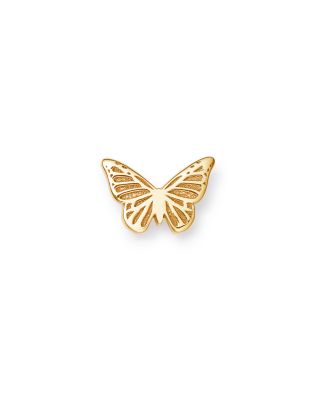 Zoë Chicco - 14K Yellow Gold Single Itty Bitty Butterfly Stud Earring