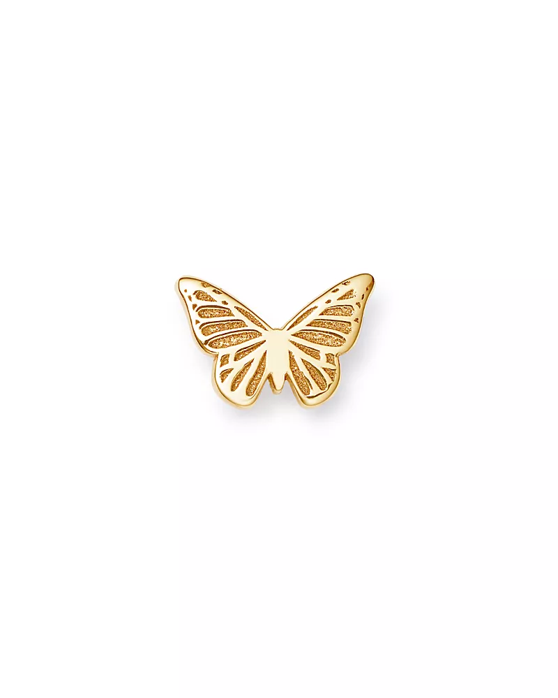 Zoe Chicco 14K Yellow Gold Single Itty Bitty Butterfly Stud Earring