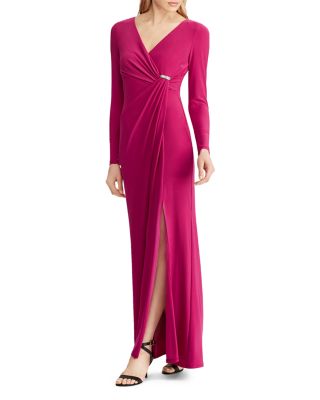 Ralph Lauren Shirred Jersey Gown 