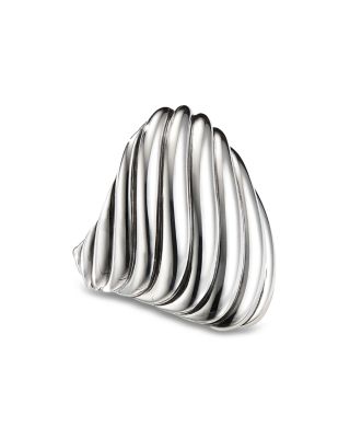 David Yurman - Sterling Silver Cable Wave Ring
