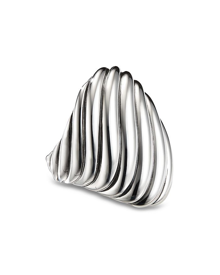 DAVID YURMAN STERLING SILVER CABLE WAVE RING,R14528 SS6