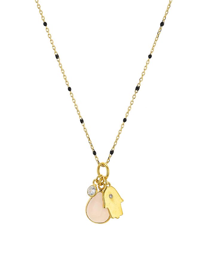ARGENTO VIVO MULTI CHARM PENDANT NECKLACE IN 14K GOLD-PLATED STERLING SILVER, 16,826392GMUL