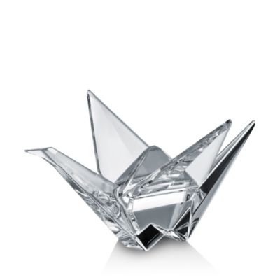 Baccarat Origami Crane | Bloomingdale's Home