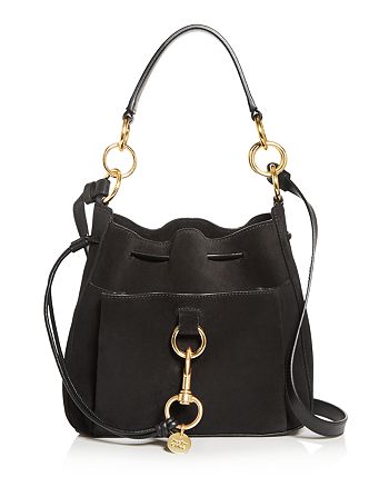 See by Chloé Tony Suede and Leather Shoulder Bag | Bloomingdale's