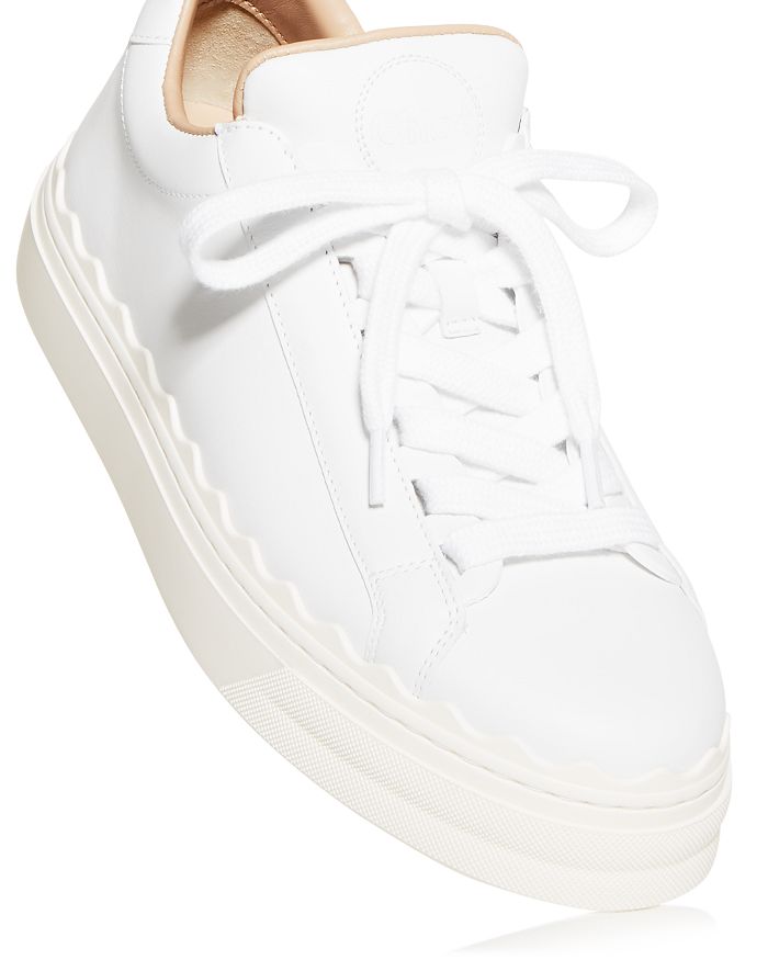 Shop Chloé Women's Lauren Low Top Sneakers In White