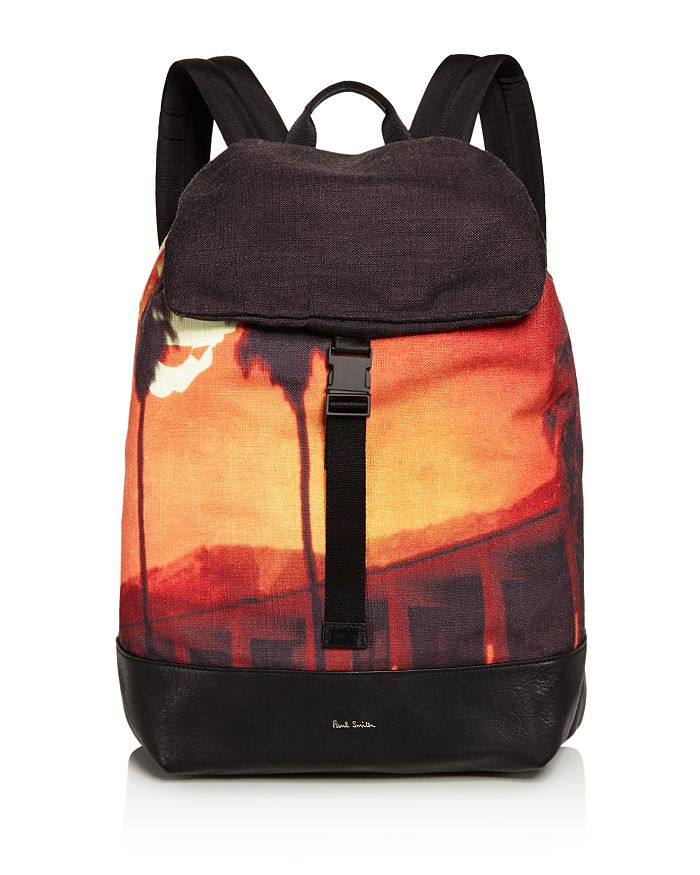 PAUL SMITH MEN'S PAULS SUNSET PHOTO PRINT BACKPACK,M1A-5739-A40387