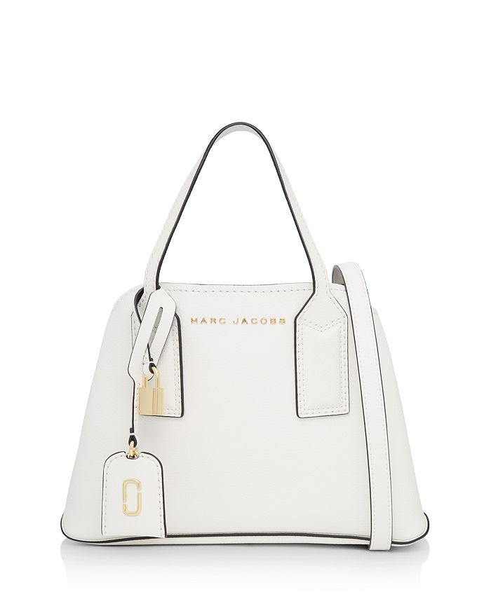 Marc Jacobs The Editor Leather Satchel In Cotton/gold