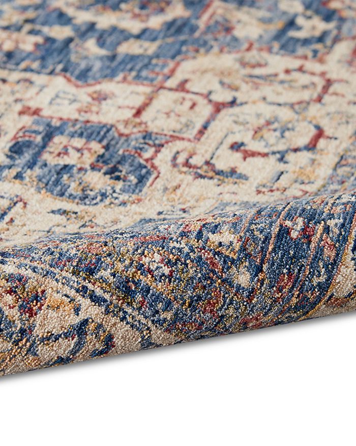 Kenneth Mink Taza Heriz Area Rug, 5'3 X 7'6 In Dark Blue