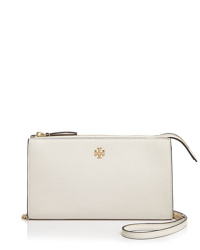 Tory Burch Pebbled TopZip Crossbody Bloomingdale's