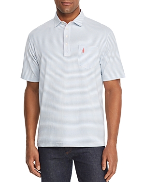 Johnnie-o Cliffs Striped Regular Fit Polo Shirt In Breaker