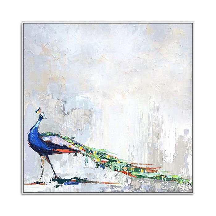 Bloomingdale's Artisan Collection Strut Of A Peacock Wall Art In Multi