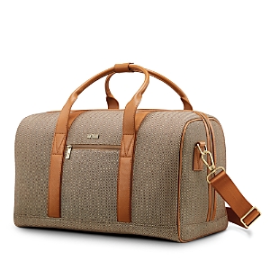 Hartmann Herringbone Deluxe Weekend Duffel In Brown