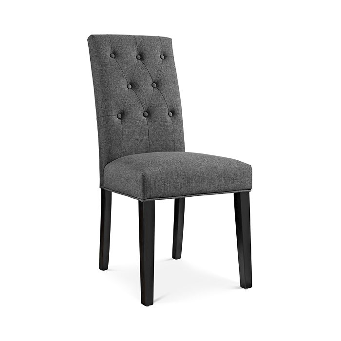 Modway Confer Dining Fabric Side Chair In Gray