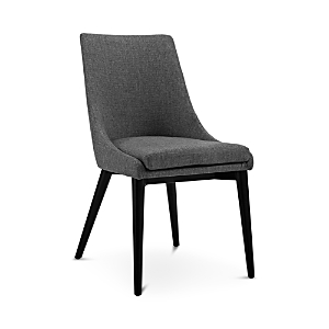 Shop Modway Viscount Fabric Dining Chair In Gray